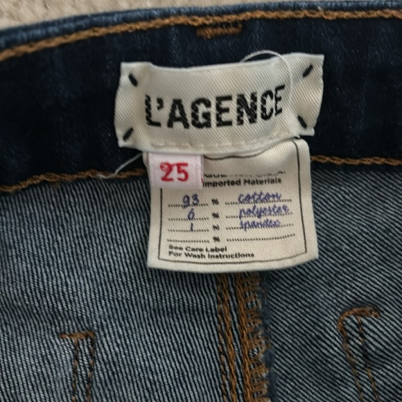 L’Agence High rise skinny dark jeans 25 - Picture 2 of 6